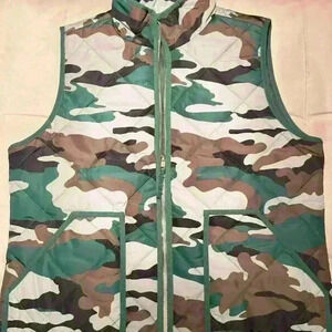 J Crew Mercantile Camo Puffy Vest